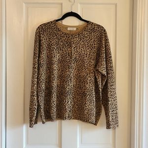Calvin Klein leopard-print cardigan